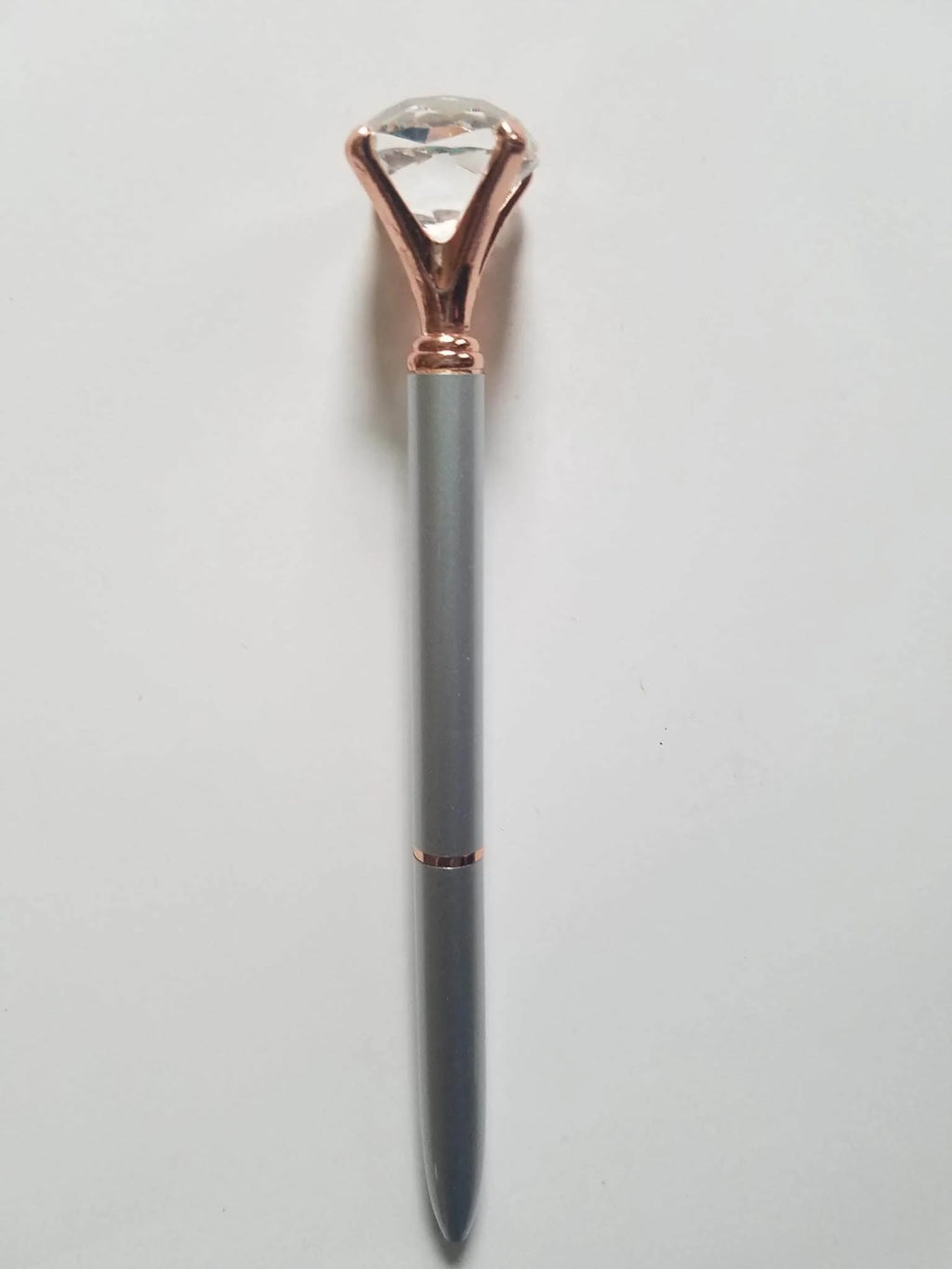 Silver and Rose Gold - Glam Diamond Head Pen