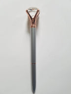 Silver and Rose Gold - Glam Diamond Head Pen