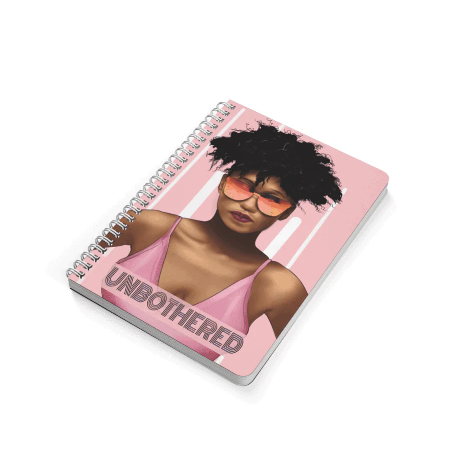 Unbothered - Undated, 7"x9" Hard Cover - Weekly Monthly - Life Planner
