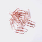 12 Large Rose Gold Paper Clips
