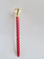 Red and White Polka Dot - Diamond Head Pen