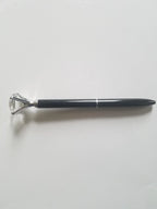 Black and Silver - Glam Diamond Head Pen