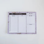 My Day On Display - Daily Planner Notepad with 50 Undated 8.5 x 11" Tear-Off Sheets