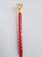 Red and White Polka Dot - Diamond Head Pen