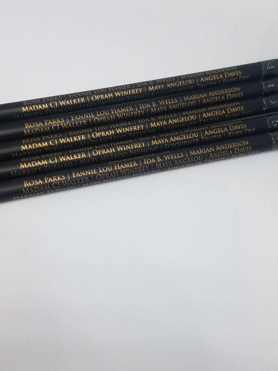 Black Women of Excellence #2 Pencil Pack - Black Matte
