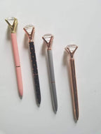 Silver and Rose Gold - Glam Diamond Head Pen