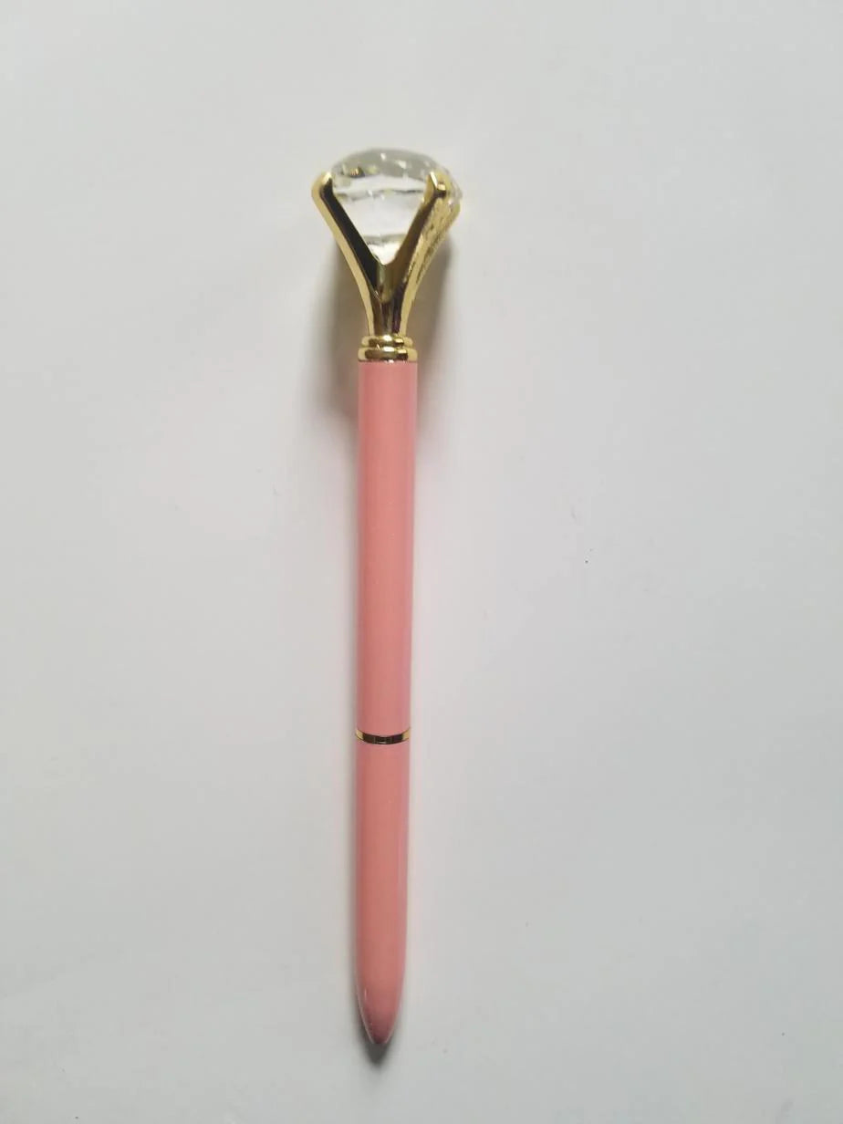 Pink - Glam Diamond Head Pen