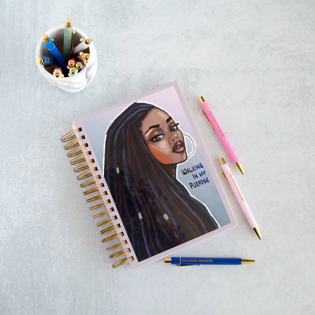 Walking In My Purpose - Undated, 7"x9" Hard Cover Life Planner