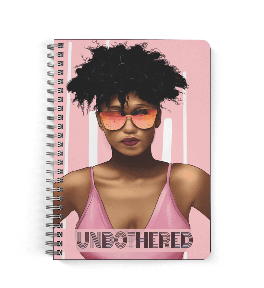 Unbothered - Undated, 7"x9" Hard Cover - Weekly Monthly - Life Planner