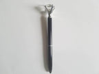 Black and Silver - Glam Diamond Head Pen