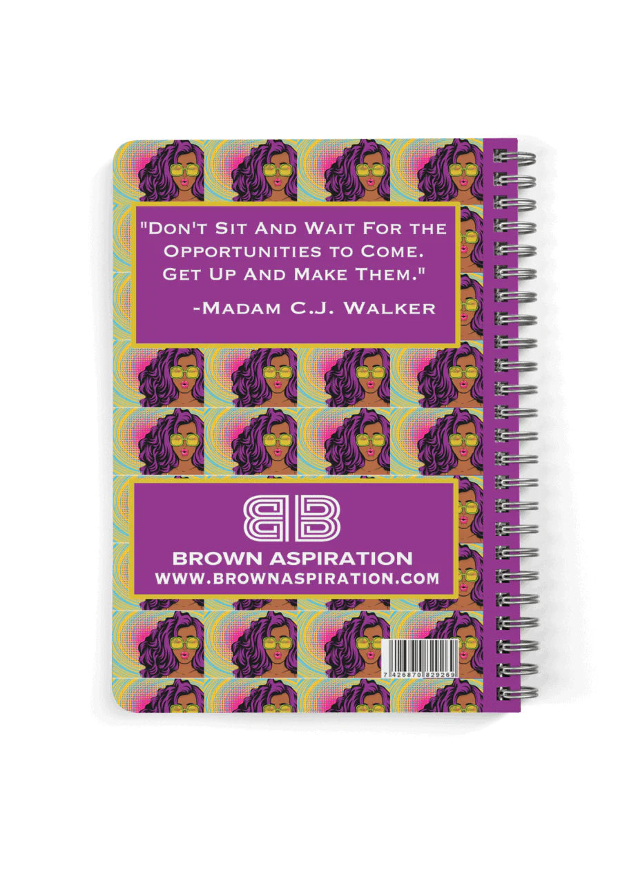 Hustle Hard, Sis - Undated, 7" x 9" Hard Cover  Weekly Monthly - Life Planner