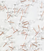 20 Acrylic and Rose Gold Push Pins