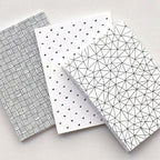 A5 Dotted Kraft Notebook/Travel Bullet Journal - Set of 3 - 5.5in x 8.25in