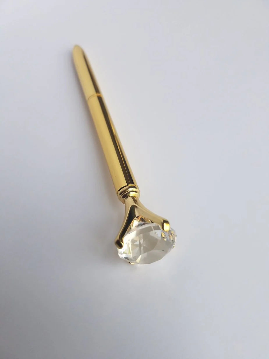 Gold - Glam Diamond Head Pen
