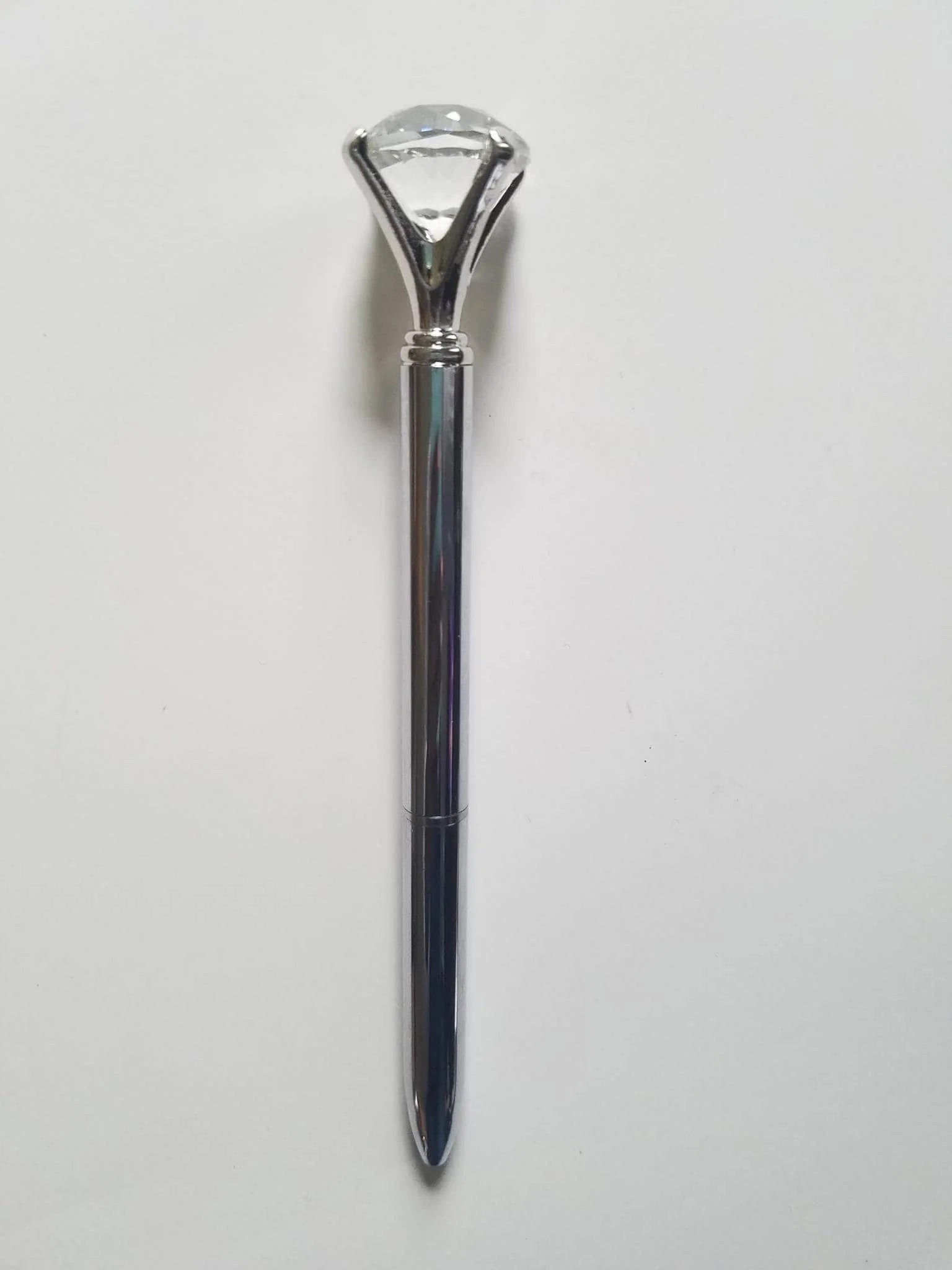 Silver - Glam Diamond Head Pen