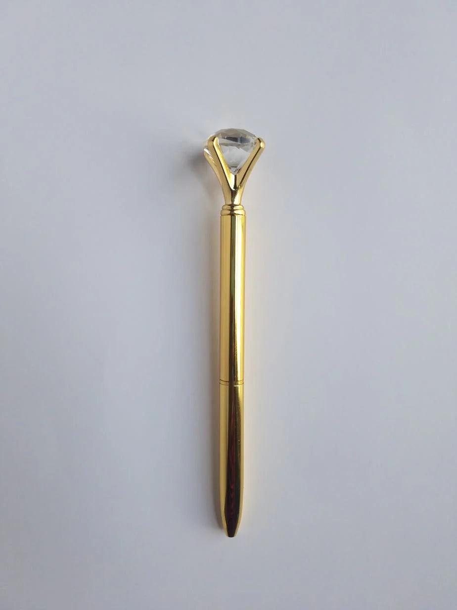 Gold - Glam Diamond Head Pen