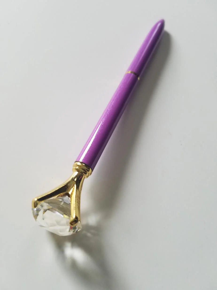 Purple - Glam Diamond Head Pen
