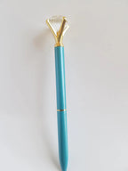 Turquoise - Glam Diamond Head Pen