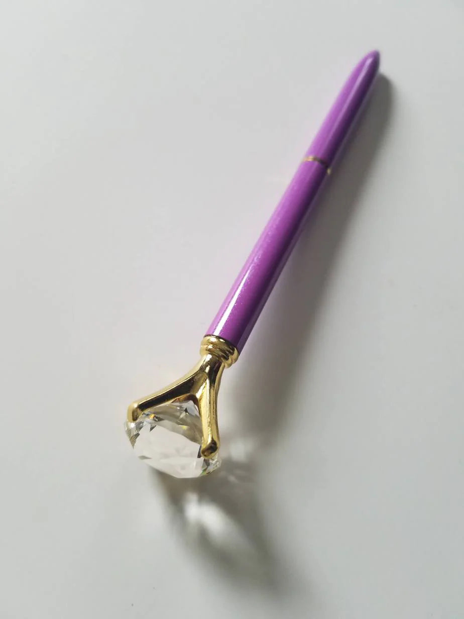 Purple - Glam Diamond Head Pen