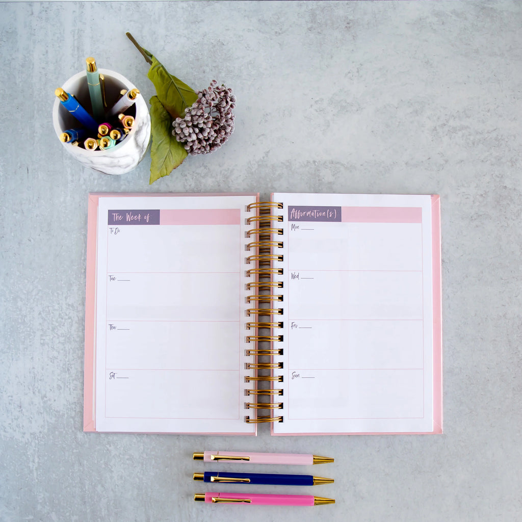 Woman of Worth - Undated, 7"x9" Hard Cover - Weekly Monthly - Life Planner