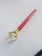 Red and White Polka Dot - Diamond Head Pen