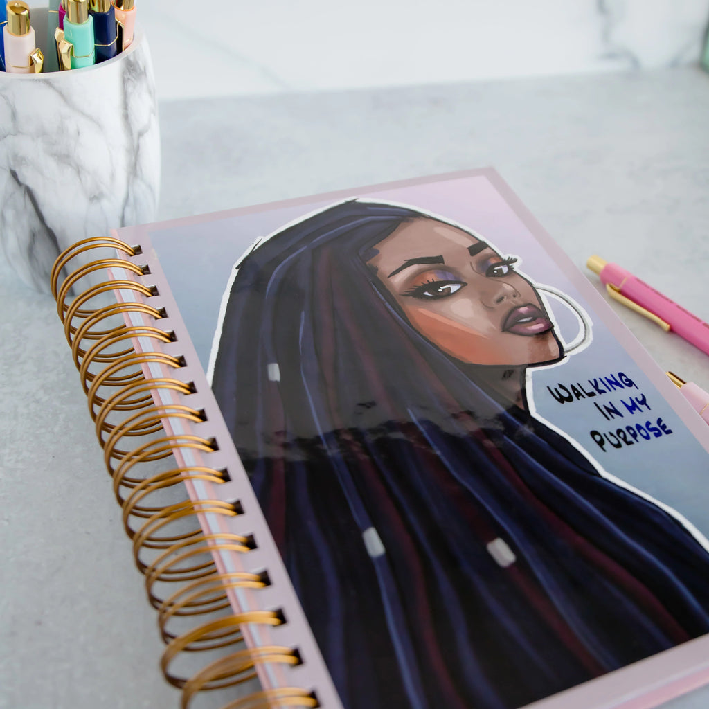 Walking In My Purpose - Undated, 7"x9" Hard Cover Life Planner