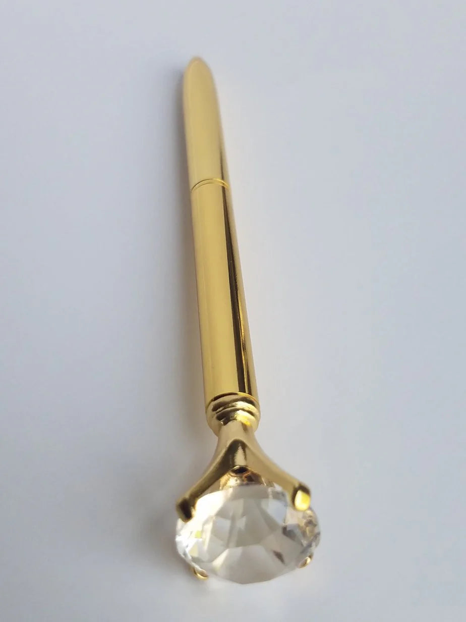 Gold - Glam Diamond Head Pen