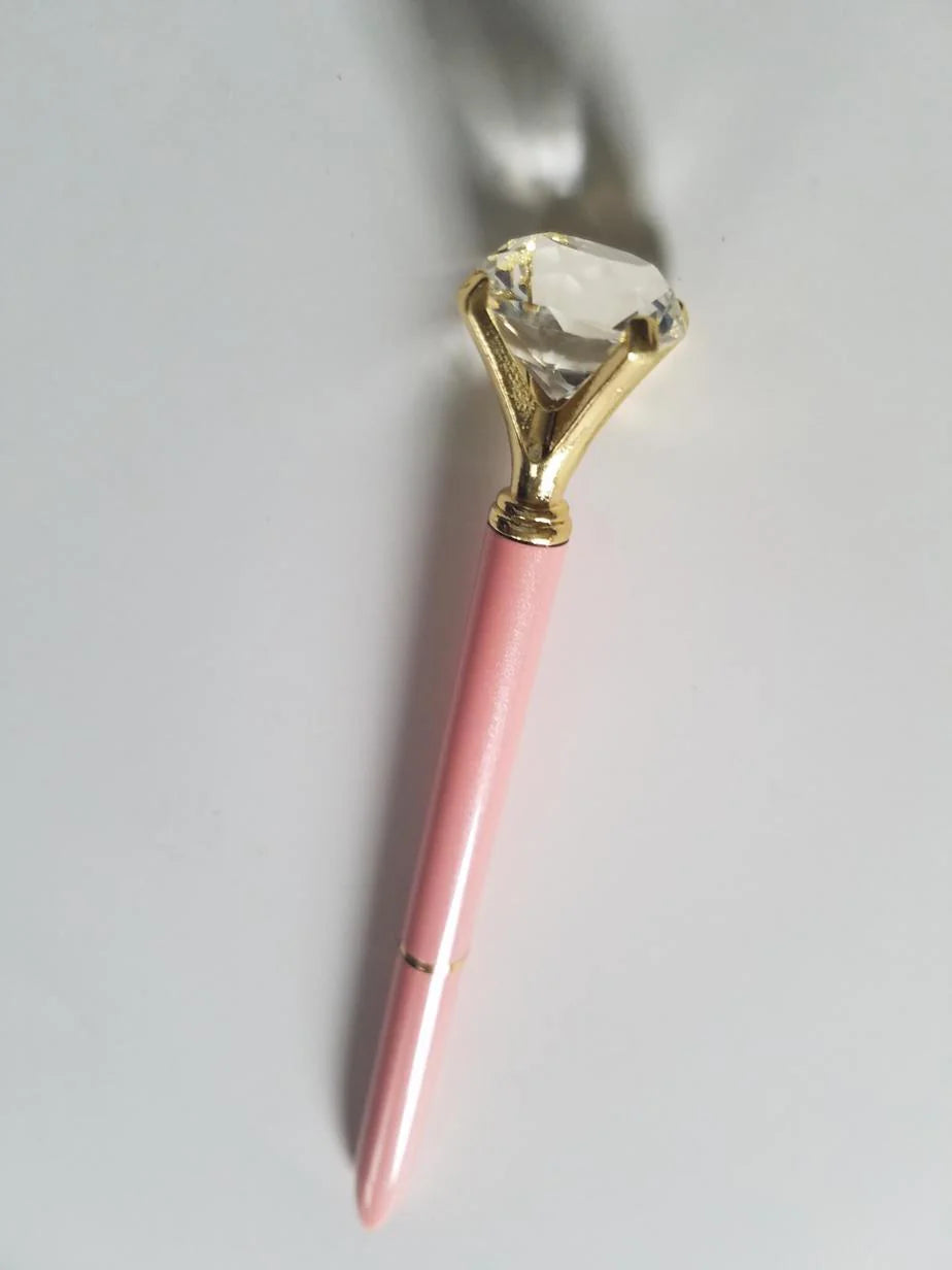 Pink - Glam Diamond Head Pen