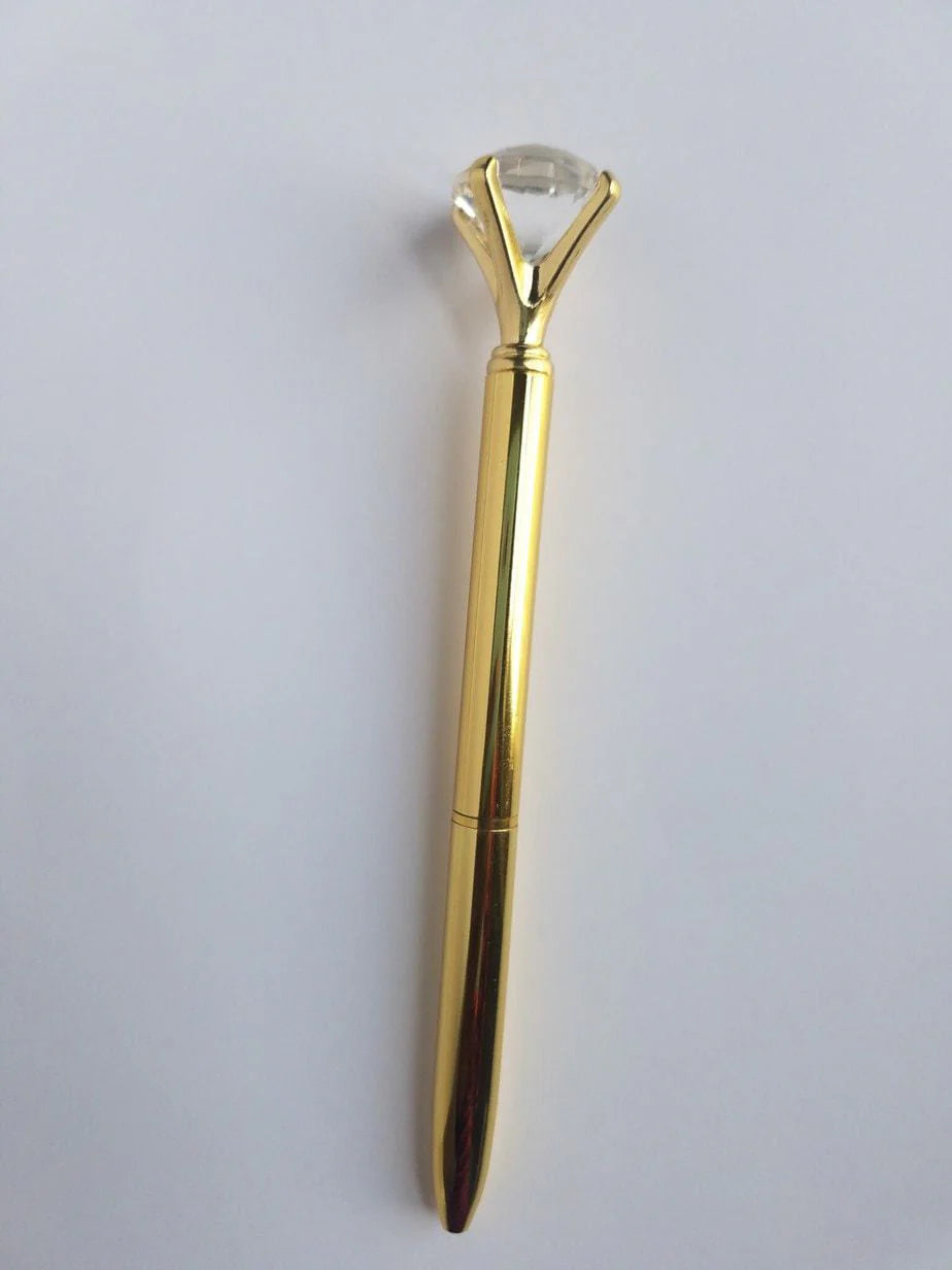 Gold - Glam Diamond Head Pen
