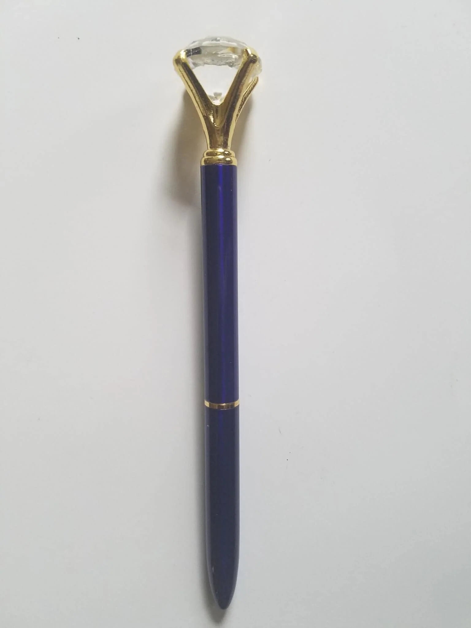 Navy - Glam Diamond Head Pen